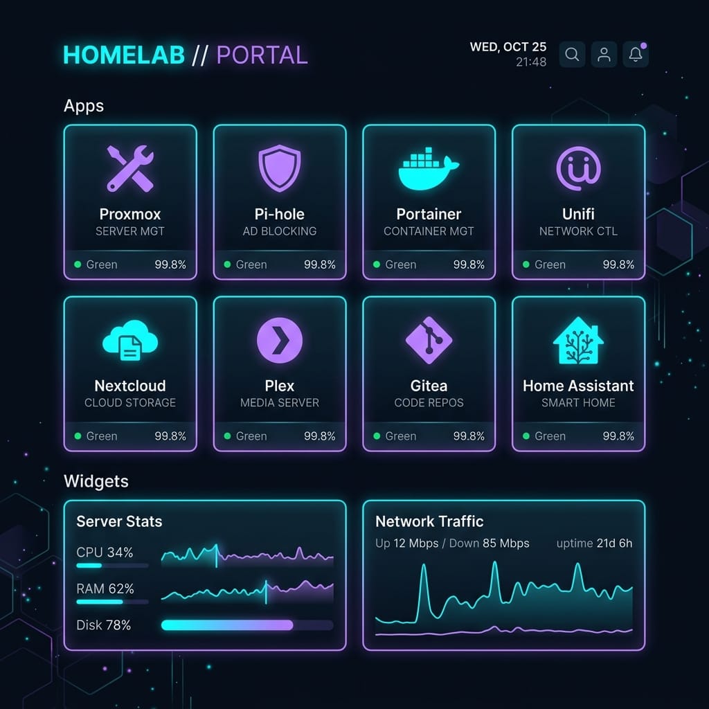 Heimdall Application Dashboard: Set Up a Sleek Homelab Portal in Docker